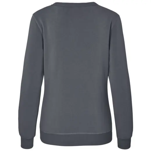 Ladies Quinn Crew Neck Sweater Grey Back